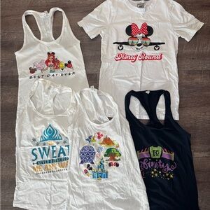 Disney Themed Kids Tank Tops - White, Black